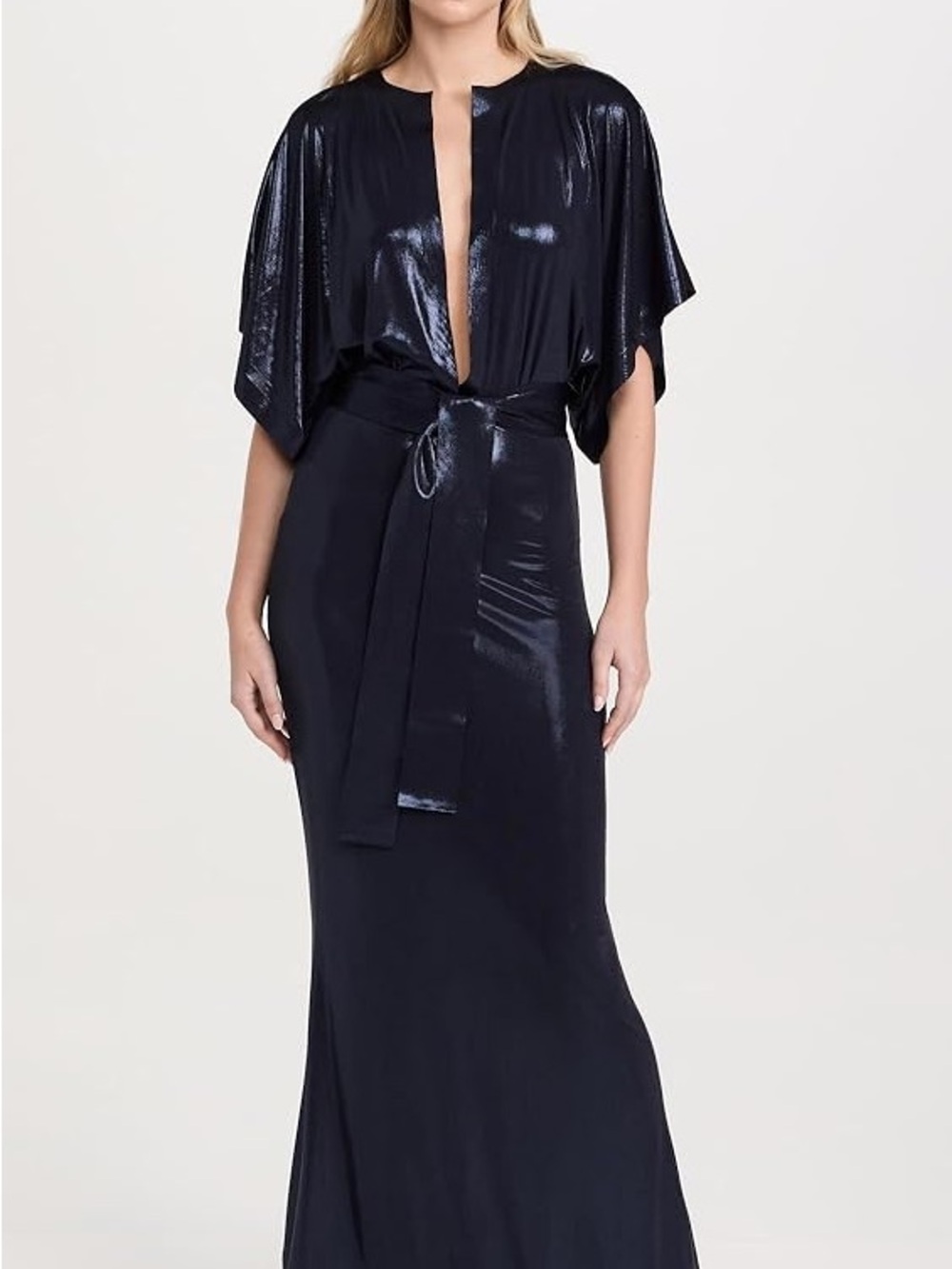 Norma Kamali Maxi Black Dress - Picture 1 of 4